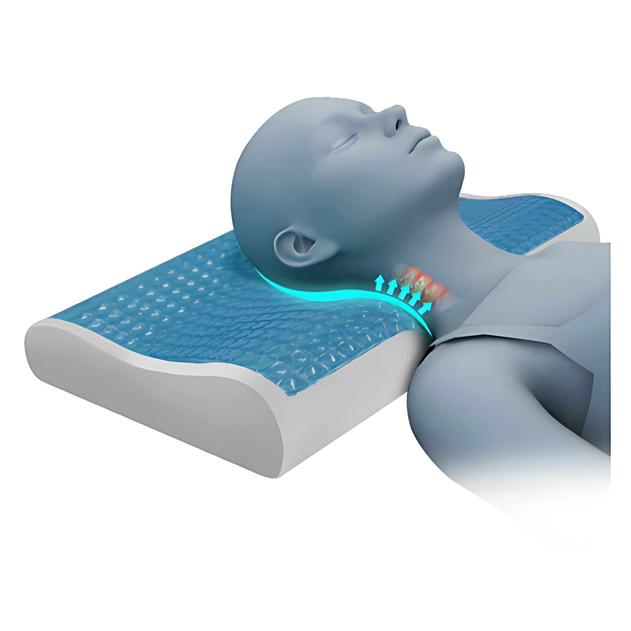 Contour Cooling Memory Foam Gel Pillow
