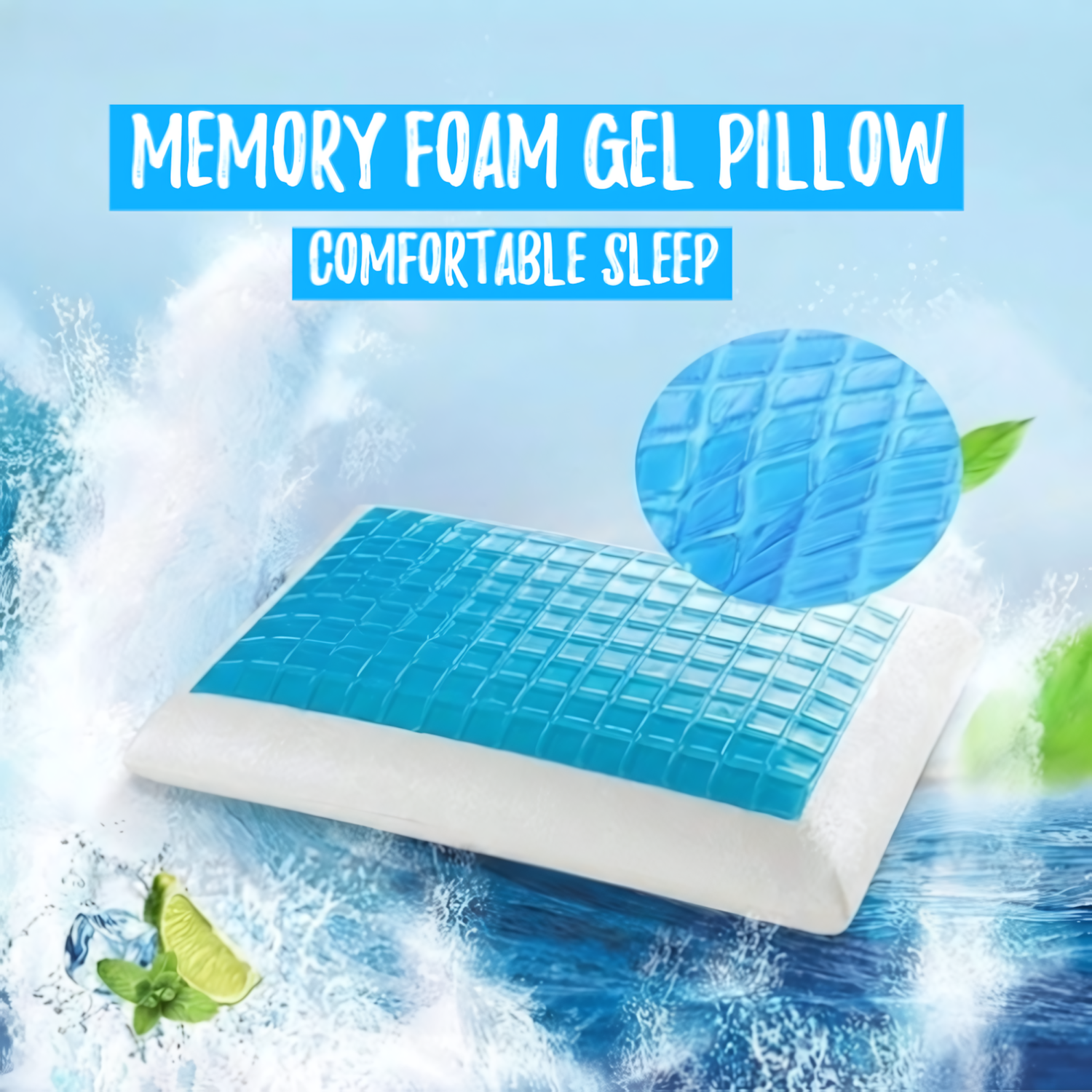 Classic Cooling Memory Foam Gel Pillow