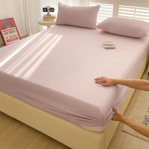 Jersey Stretch 100% Cotton Fitted Bed Sheet