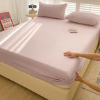 Jersey Stretch 100% Cotton Fitted Bed Sheet