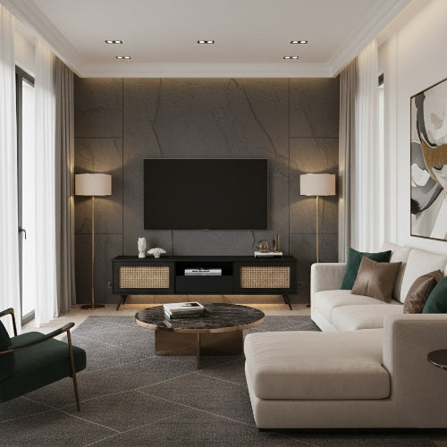 Rattan T.V Unit