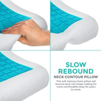 Contour Cooling Memory Foam Gel Pillow