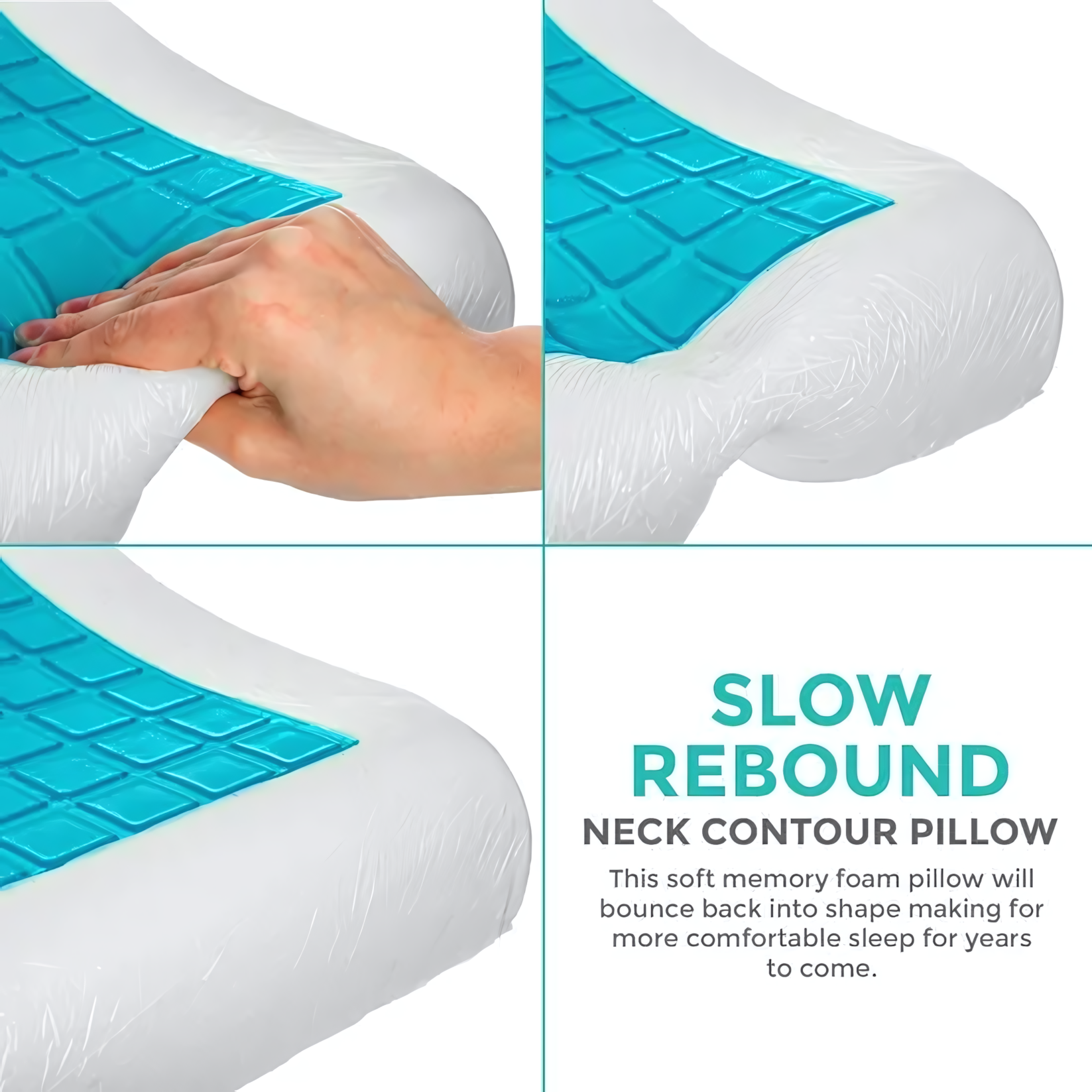 Contour Cooling Memory Foam Gel Pillow