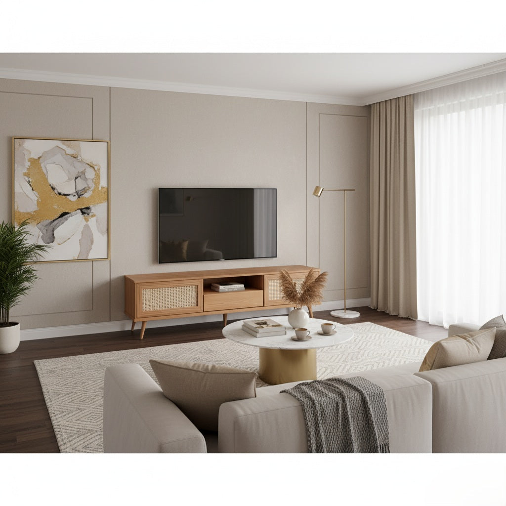 Rattan T.V Unit